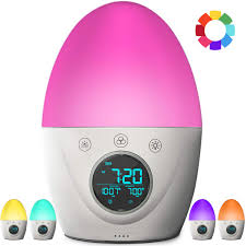 Happyline Kids Alarm Clock Children S Sleep Trainer Color Changing Wake Up Light Night Light Sleep Timer Walmart Com Walmart Com
