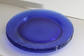 Vintage Pyrex Festiva Cobalt Blue Glass
