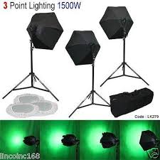 Linco 3 Point Softbox Photography Studio Video Light Lighting Kit Phot Linco Inc