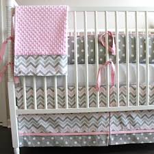 gray chevron crib baby bedding set