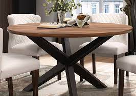Modern Two Tone Round Dining Table
