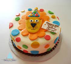 First Birthday Lion Cake Cakecentral Com gambar png