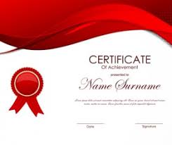 certificate template vector for free