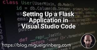 flask application in visual studio code