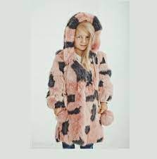 Girls Rabbit Fur Coat Baby Girl Coats