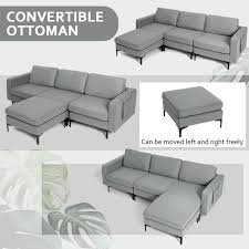 Modular L Shaped Sectional Sofa With