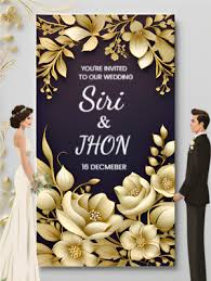 edit golden fl wedding invitation