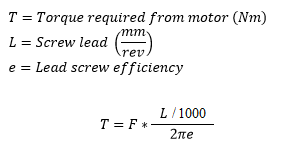 torque calculator linear motion