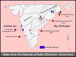 Major mineral resources of India with maps | Geography4u