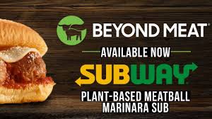 subway beyond meat plant based meatball