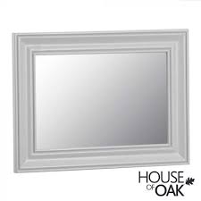 Florence Oak Small Wall Mirror Grey