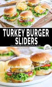 turkey burger sliders easy family recipes