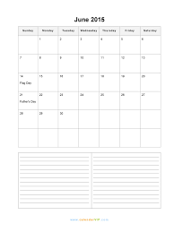 June 2015 Calendar Blank Printable Calendar Template In