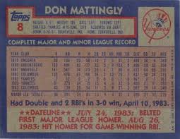 Don mattingly baseball card worth. Don Mattingly Rookie Cards The Ultimate Collector S Guide Old Sports Cards