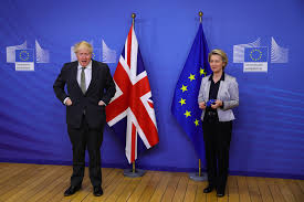 When european commission president ursula von der leyen was left standing because of a lack of chairs in turkey this week, she reacted with an video caption: Boris Johnson Holds Call With Von Der Leyen As Uk Eu Covid Vaccine Tensions Rise Bloomberg