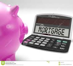 Mortgage Calculator Shows Purchase Of Home Loan Stock Illustration