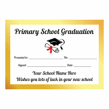 Primary School Graduation Certificates