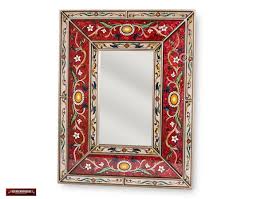 Peruvian Red Decorative Mirror Arts