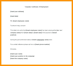 Sample Certificate Employment Template Allthingsproperty Info