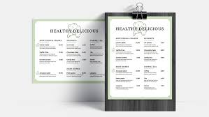 restaurant menu templates