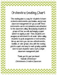 Music Orchestra Seating Chart