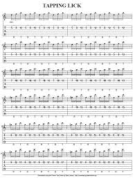 easy guitar lesson on tapping licks for
