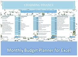 Personal Budget Planner Excel Monthly Budget Planner Bill Tracker Financial Planner Budget Template Instant Download