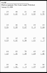 First Grade Math Worksheets For 1st