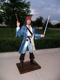 Our fibreglass pirate statues are great for drawing attention and creating fun nautical design for party businesses, entertainment venues, marine and seaside natureworks pirate theming characters are highly detailed and fascinating and will add the 'wow' to any nautical theme or pirate themed party. Life Size Caribbean Pirate Statue 6 Ft Buy Online In Andorra At Andorra Desertcart Com Productid 14196859