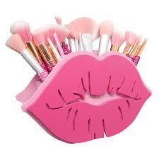 hot lips makeup brush holder for her