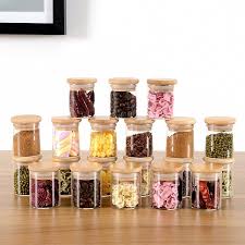20 Pcs Glass Spice Jars With Airtight