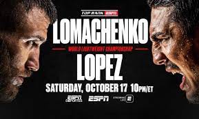 Maybe you would like to learn more about one of these? Espn Offers Extensive Lomachenko Vs Lopez Fight Week Programming Espn Press Room U S