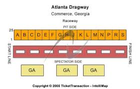 Atlanta Dragway Tickets And Atlanta Dragway Seating Chart