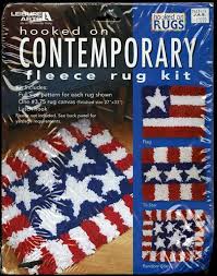rugs contemporary fleece rug kit