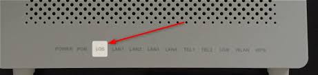 los light blinking red on huawei router