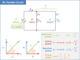 Rc Parallel Circuit Power Factor