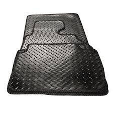 rubber tailored car floor mats in black