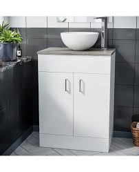 Falcon 600mm White Vanity Cabinet With