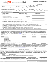 Employee Sample Leave Request Write Up Template Pdf Format
