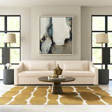large soft area rugs yellow abstract