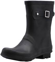 norty womens ankle high rain boots 9