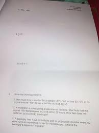 Solving inequalities worksheet 1 rtf Solved De Section Teacher Worksheet No Exponential Fu Chegg Com