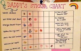 Daddys Sticker Chart Sticker Chart Funny Photos Funny