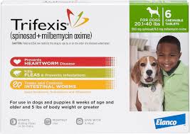 Trifexis Chewable Tablets For Dogs 20 1 40 Lbs 6 Treatments Green Box