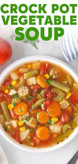 Easy Crock Pot Vegetable Soup The Blond Cook gambar png