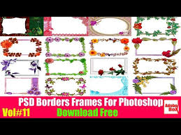 psd borders frames for photo