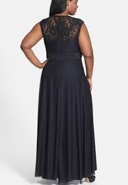Xscape Black Embellished Chiffon Knit Gown Plus Long Formal Dress Size 14 L 30 Off Retail