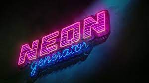 3d neon generator process in 1 minute