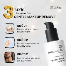living nature gentle makeup remover
