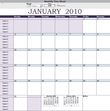 Monthly Timesheet Template With Notes
